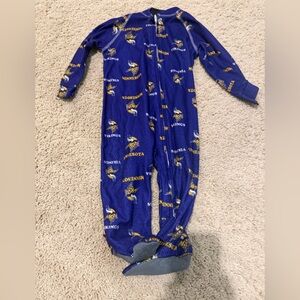 NFL Vikings One Piece Footie - Purple and Gold